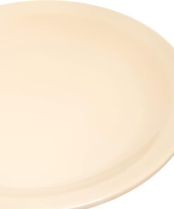 Alternative view of Reusable Plastic Plate Dessert Plate for Home and Restaurant, Melamine, 6.5 Inches, Tan