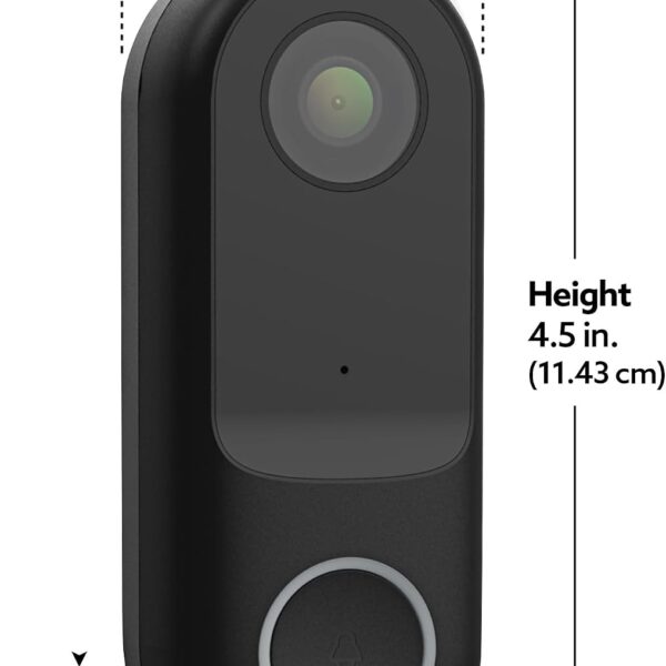 Alternative view of 1080P Wired Smart Doorbell Camera with SD Storage, Motion Alerts, 30ft Night Vision and Two-Way Audio