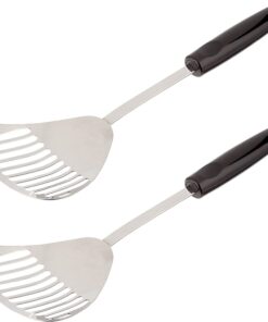 Stainless Steel Slotted Skimmer | 13-Inches Long | 2-Pack