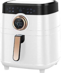 Air Fryer,  Airfryer Oven 8QT Large Air Fryer 1700W 8-in-1 with Touch Screen Air Fryers Dishwasher Safe Nonstick Tray Freidora de Aire 32 Recipes BPA & PFOA Free White Air Fryer