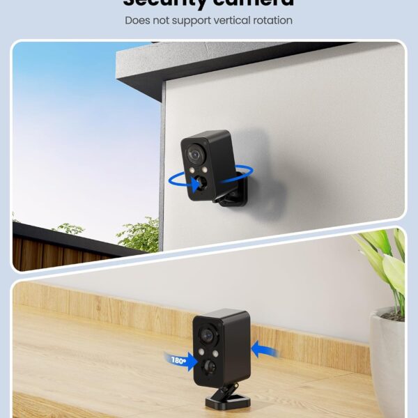 Alternative view of Wireless Outdoor Battery Security Camera with 180° Horizontal View, Color Night Vision and Motion Detection