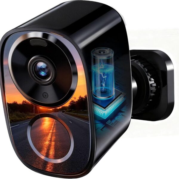 Enhanced 2K UHD Wireless Outdoor Security Cameras with Cloud and SD Storage, Dual-Band WiFi, Full-Color Night Vision, 6-Month Battery, Motion Alerts, IP66 Weatherproof and Two-Way Talk