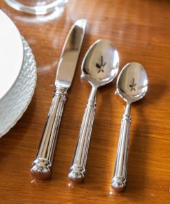 Alternative view of 18/10 Stainless Steel Flatware, 20 Piece Place Setting With Table Knives, Forks and Spoons (Service For 4), Dishwasher Safe, Mirrored