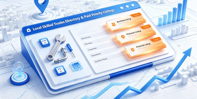 Local Directory of Skilled Trade Businesses | Paid Priority Listing to Secure Repair & Installation Leads