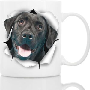 Custom Black Labrador Photo Ceramic Mug
